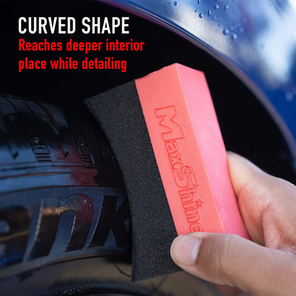 MAXSHINE - TIRE DRESSING APPLICATOR - CURVED - KIT 4
