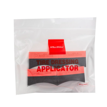 MAXSHINE - TIRE DRESSING APPLICATOR - CURVED - KIT 4