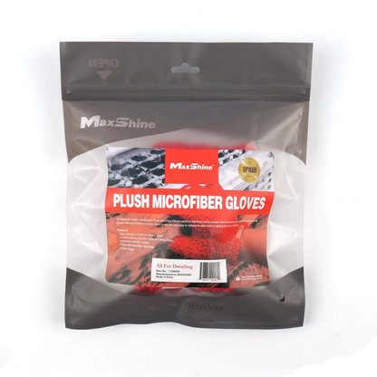 MAXSHINE - PLUSH MICROFIBER GLOVES - 1 PAR