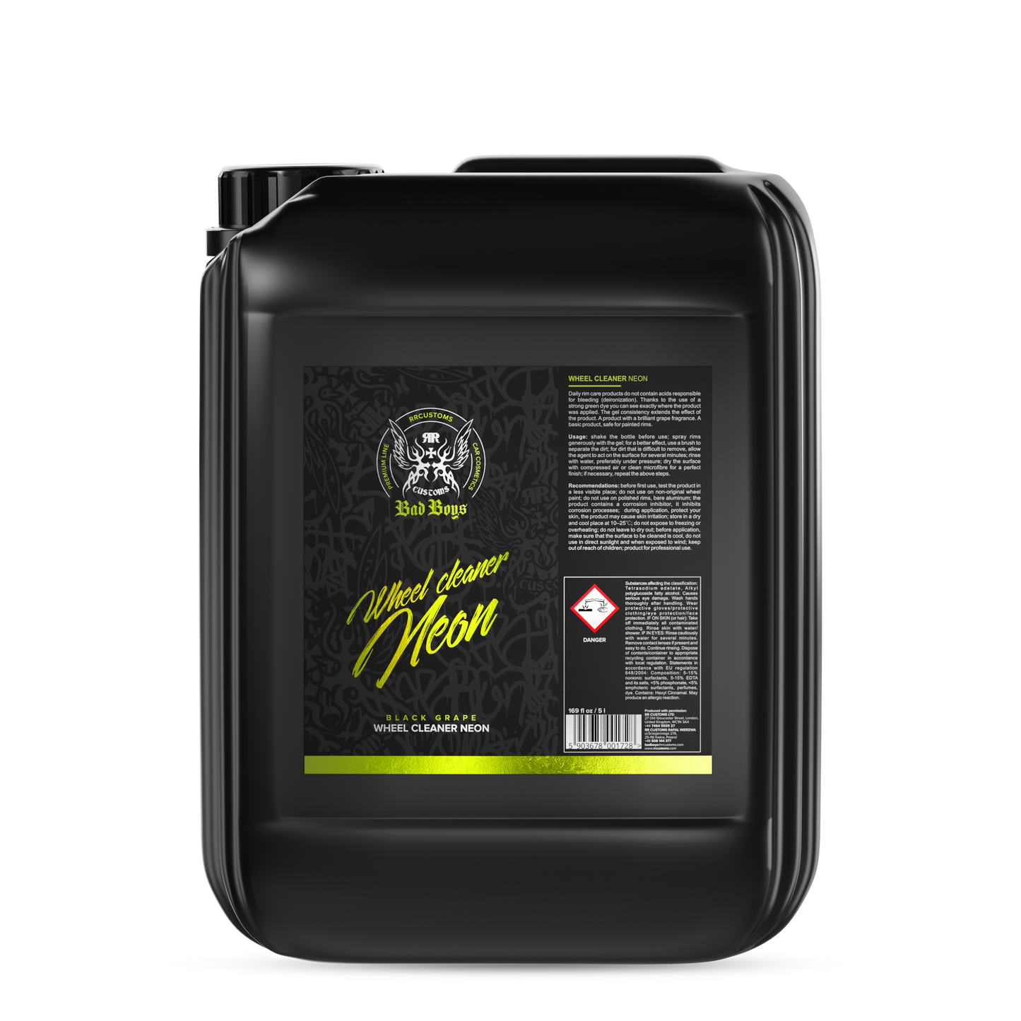 BADBOYS WHEEL CLEANER NEON 5L
